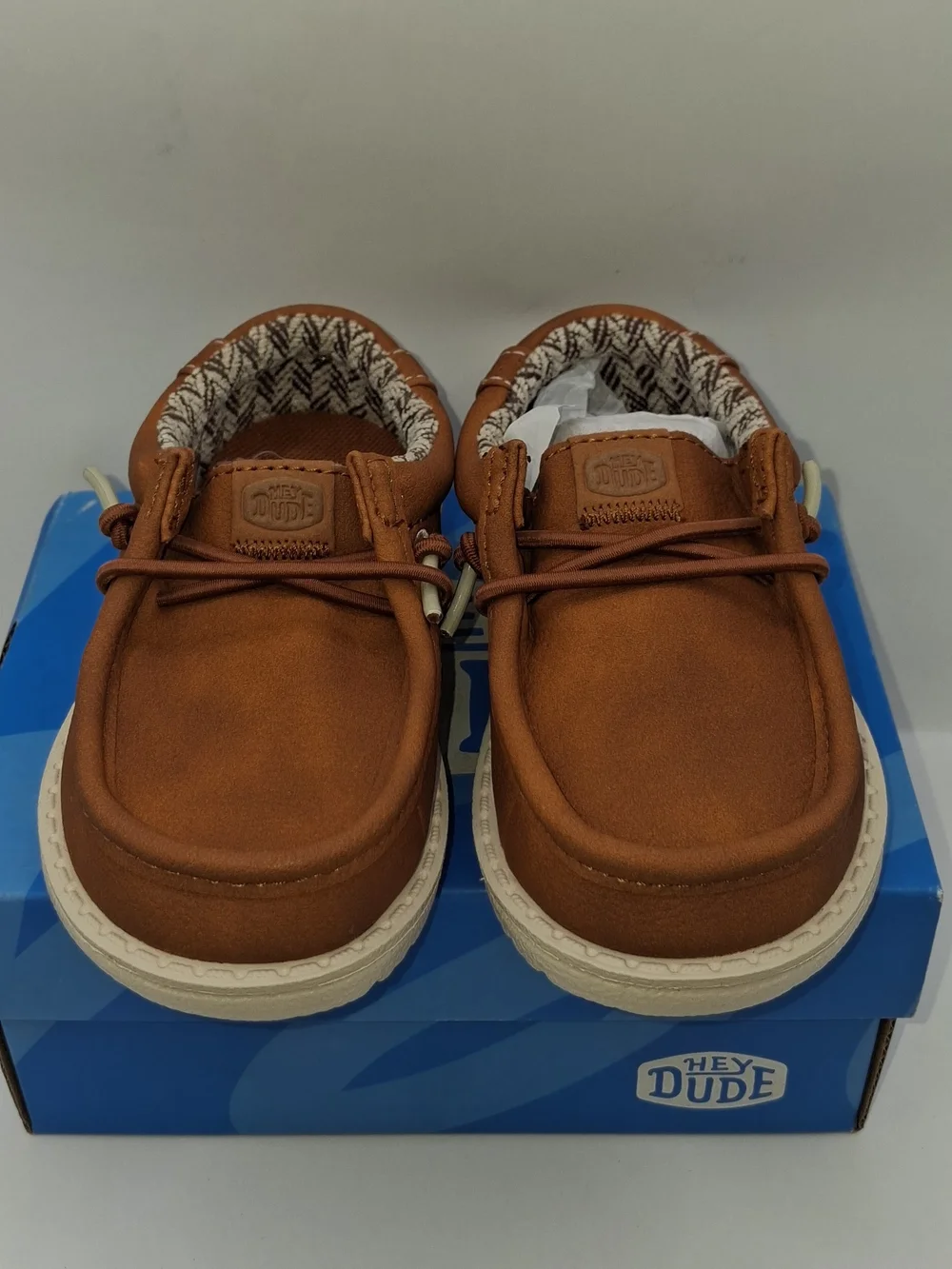 Hey Dude Wally T Classic Size C7 New In Box Color Tan